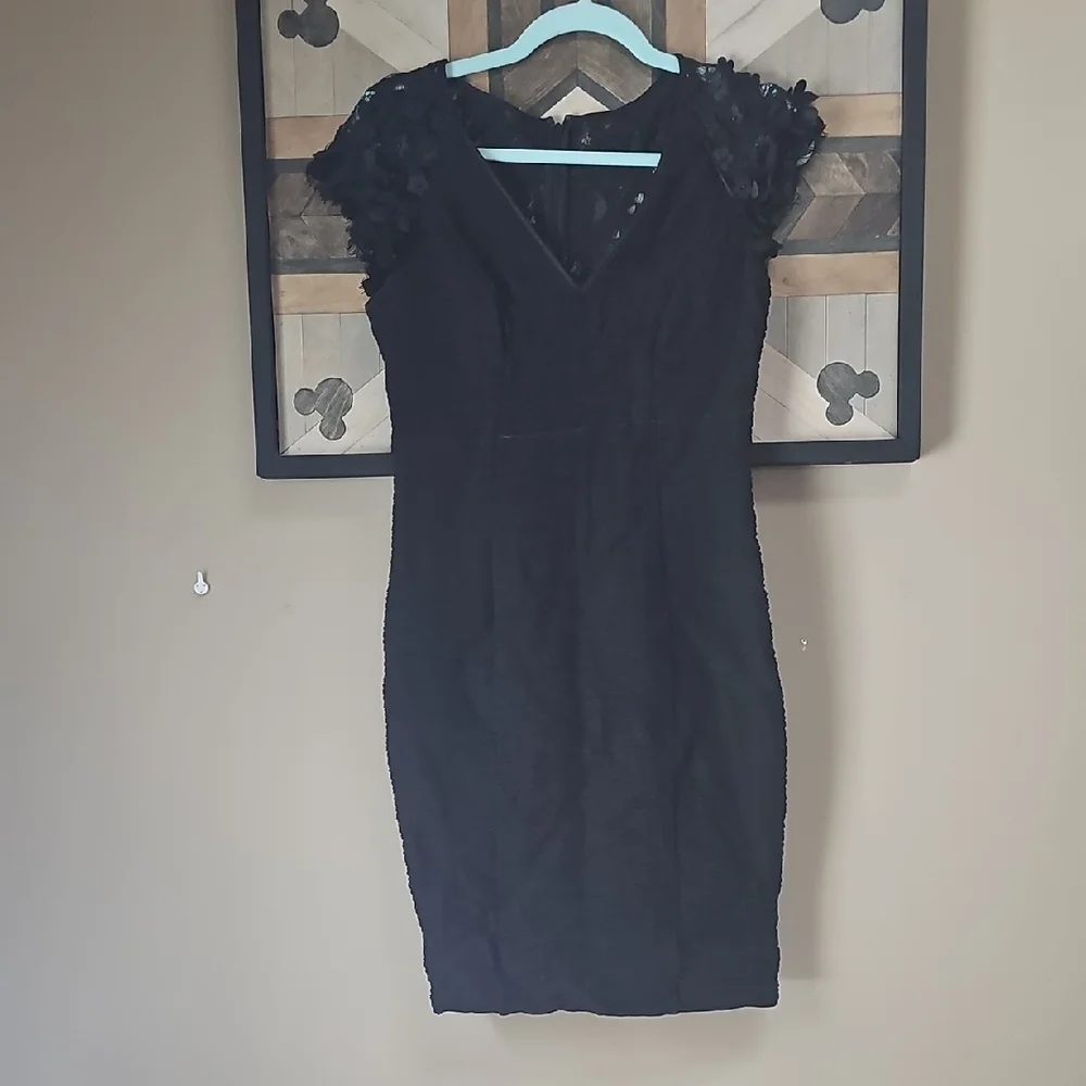 anthropologie maeve black dress Maeve Anthropologie black dress. Like new condition
